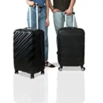 Waldos 2 maletas grandes color negro, set para parejas, oferta