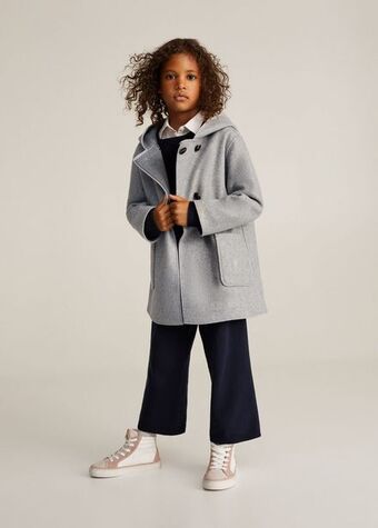 Mango Abrigo doble botonadura oferta