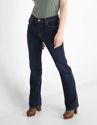 GAP Jeans boot lavado obscuro corte cintura para mujer oferta