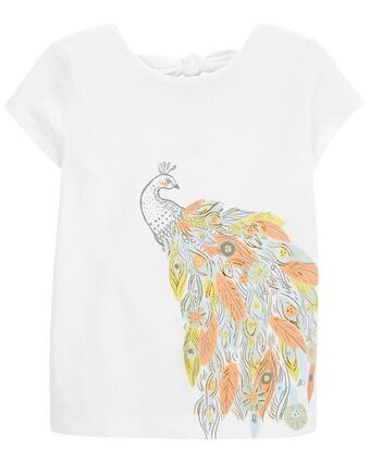 Carter's Playera de jersey de pavorreal con cintas carter's oferta