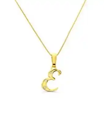 Joyerías Bizzarro Dije de inicial oro de 14k con zirconias y cadena oferta
