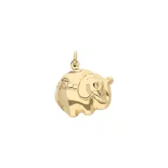 Nacional Monte de Piedad Dije hueco motivo elefante en oro amarillo 14 kilates. oferta