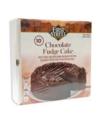 Pastel de chocolate congelado first street