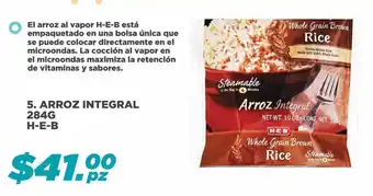 HEB Arroz Integral 284g H-E-B oferta