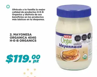 Mayonesa Organica 454g H-E-B Organics