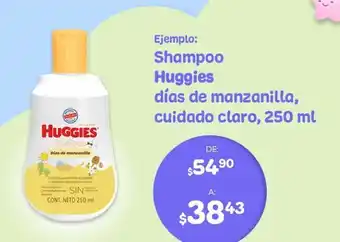 Woolworth Shampoo huggies días de manzanilla cuidado claro 250ml oferta