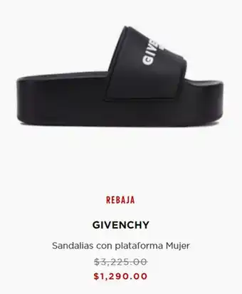 Palacio de Hierro Givenchy Salndalias con Plataforma Mujer oferta