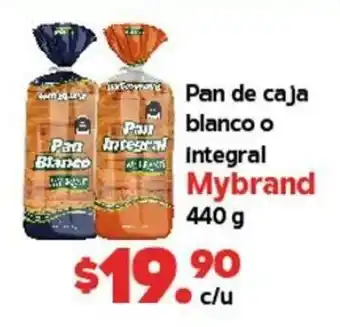 AKÁ Superbodega Pan de Caja Blanco o Integral Mybrand 440g oferta