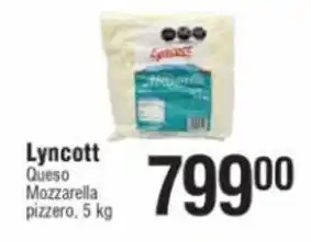 Lyncott Queso Mozzarella Pizzero, 5kg
