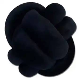 Muebles Dico Cojín grande nudo terciopelo negro oferta