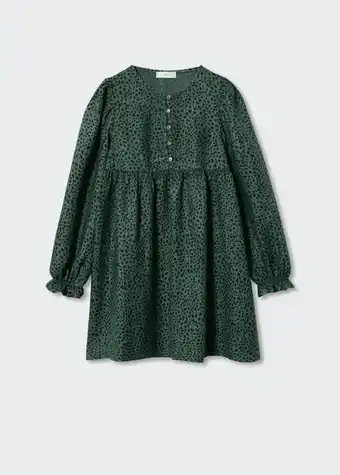 Mango Vestido estampado animal oferta
