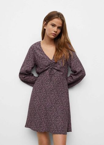 Mango Vestido estampado flores oferta