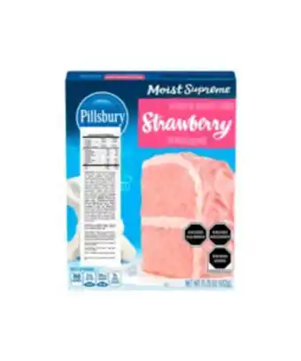 Harina para pastel sabor fresa pillsbury
