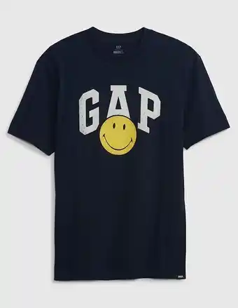 GAP Playera smiley cuello redondo para hombre oferta