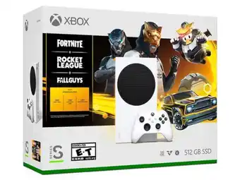 PCEL Consola xbox series s de 512gb, incluye videojuegos fornite, rocket league y fall guys. color blanco. oferta