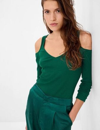 GAP Playera cuello redondo para mujer oferta
