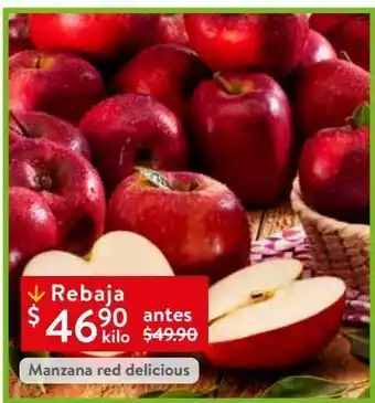Walmart Manzana red delicious kilo oferta