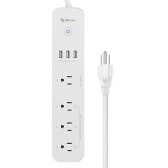 El Bodegón Multicontacto wi-fi steren de 4 salidas horizontales y triple cargador usb oferta