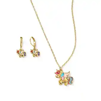 Ésika Estuche collar + aretes unicorn fun oferta