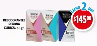 Desodorantes Rexona Clinical 2 x 48g