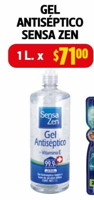 Farmacias Guadalajara Gel Antiséptico Sensa Zen 1L oferta