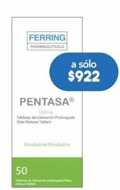 Farmacia San Pablo Pentasa 50 tabletas caja oferta