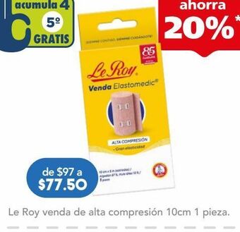 Farmacia San Pablo Le roy venda elástica elastom 10cm oferta