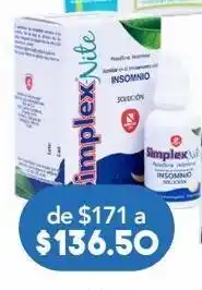 Farmacia San Pablo Simplex nite auxiliar en el tratamiento del insomnio oferta