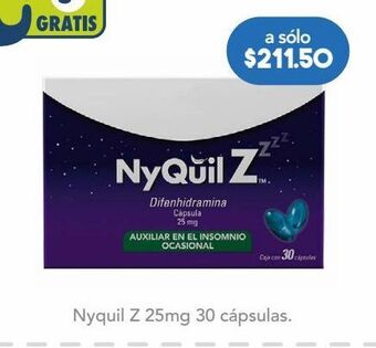 Farmacia San Pablo Nyquilz auxiliar en el insomnio oferta