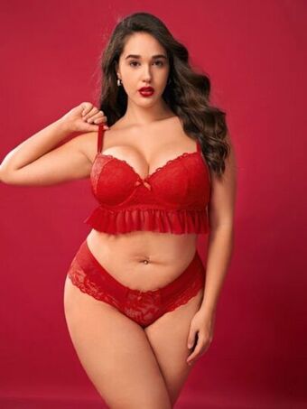 SHEIN Set de lencería con encaje floral ribete con fruncido con aro oferta