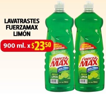 Farmacias Guadalajara Lavatrastes Fuerzamax Limón 900ml oferta