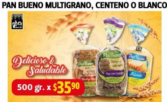 Farmacias Guadalajara Pan Bueno Multigrano, Centeno o Blanco 500g oferta