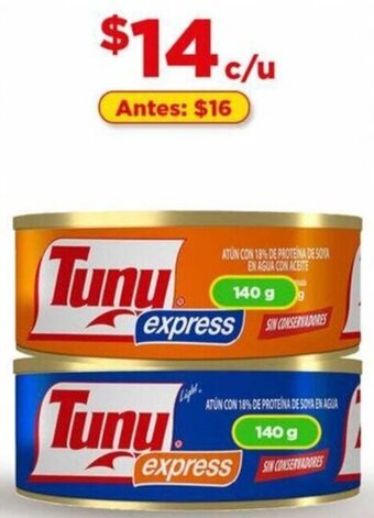 Bodega Aurrerá Tuny Express 140g oferta