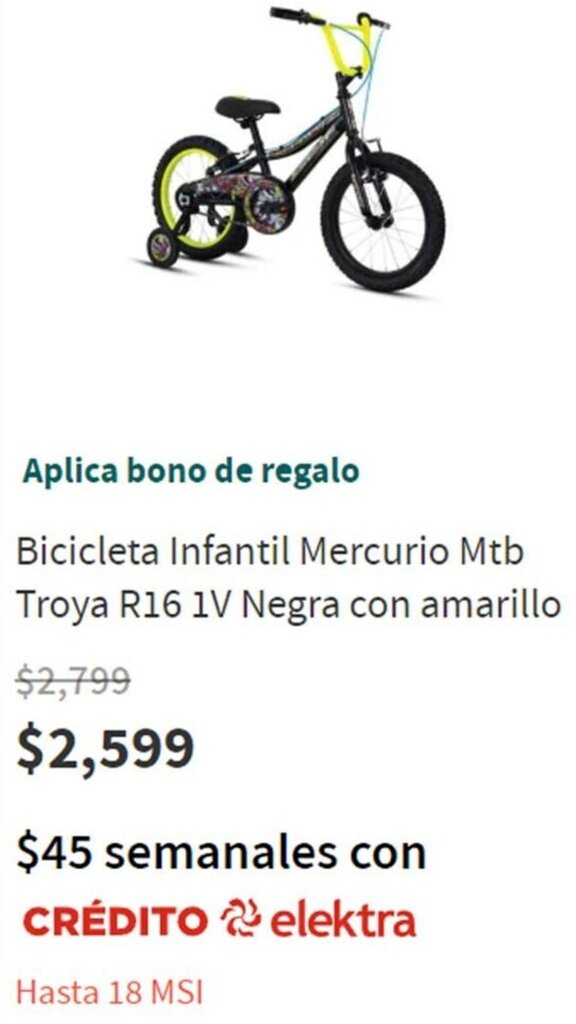 Bicicleta mercurio elektra 2025