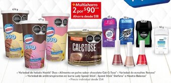 Walmart Variedad de Helado Nestle Duo oferta