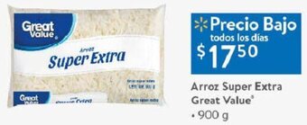 Walmart Arroz Super Extra Great Value 900g oferta