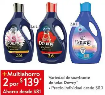 Walmart Variedad de Suavizante de Telas Downy 2,6L oferta
