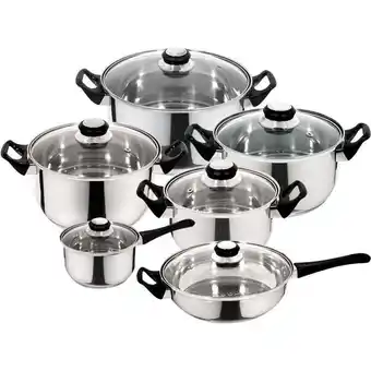 Sears Batería 12 piezas acero inoxidable monterrey priminute by magefesa oferta