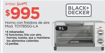 Chedraui Horno/freidora b&d 11 lts to1785sg-la oferta