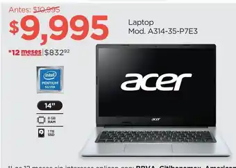 Chedraui Laptop acer a515-56-58kw i5/8gb/512ssd oferta