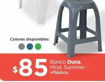 Chedraui Banco duna summer plastico gris oferta