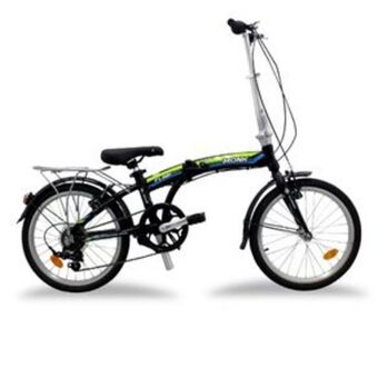 El Bodegón Bicicleta kugel plegable/alum rodada-20 7 velocidades negro verde flink oferta