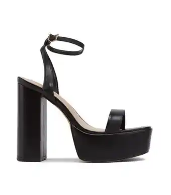 Aldo Sandalias negras con tacón alto ancho y plataforma matylda mujer oferta