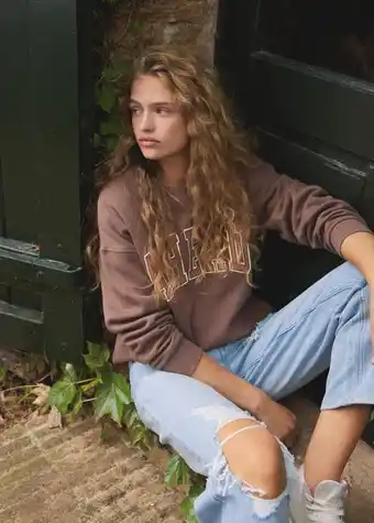 Mango Sudadera oversize mensaje oferta