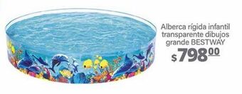 La Comer Alberca rígida infantil transparente dibujos grande bestway oferta