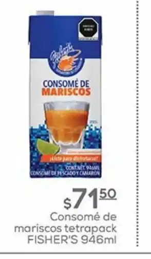 Fresko Consomé de mariscos tetrapack fisher's 946ml oferta
