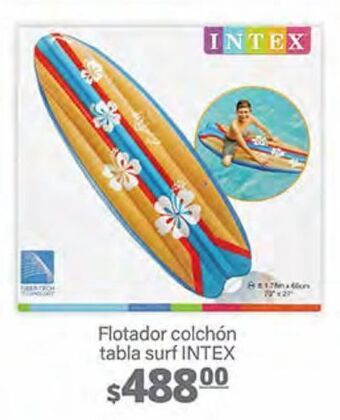 Flotador colchón tabla surf intex