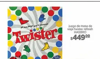Juegos de mesa de viaje twister refresh hasbro