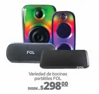 Bocinas portátiles fol