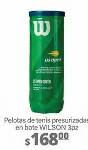 Pelotas de tenis presurizada en bote wilson 3pz